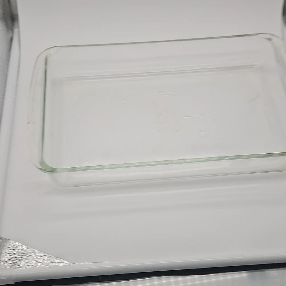 Pyrex Clear Glass Baking Dish with Embossed Logo